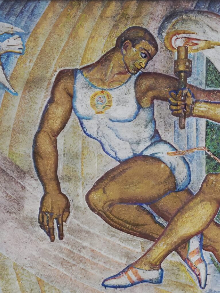 Soviet Sports Propaganda
Soviet mosaic mosaics
Relay Moscow
