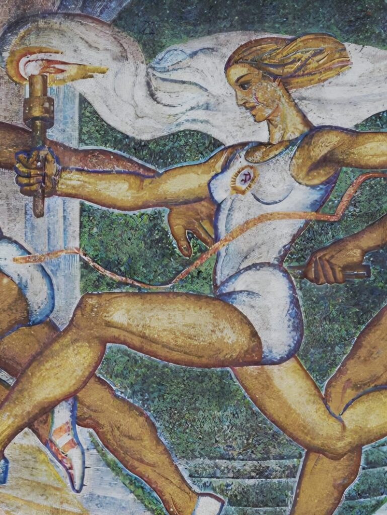 Soviet Sports Propaganda
Soviet mosaic mosaics
Relay Moscow
