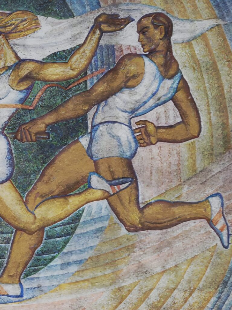 Soviet Sports Propaganda
Soviet mosaic mosaics
Relay Moscow

