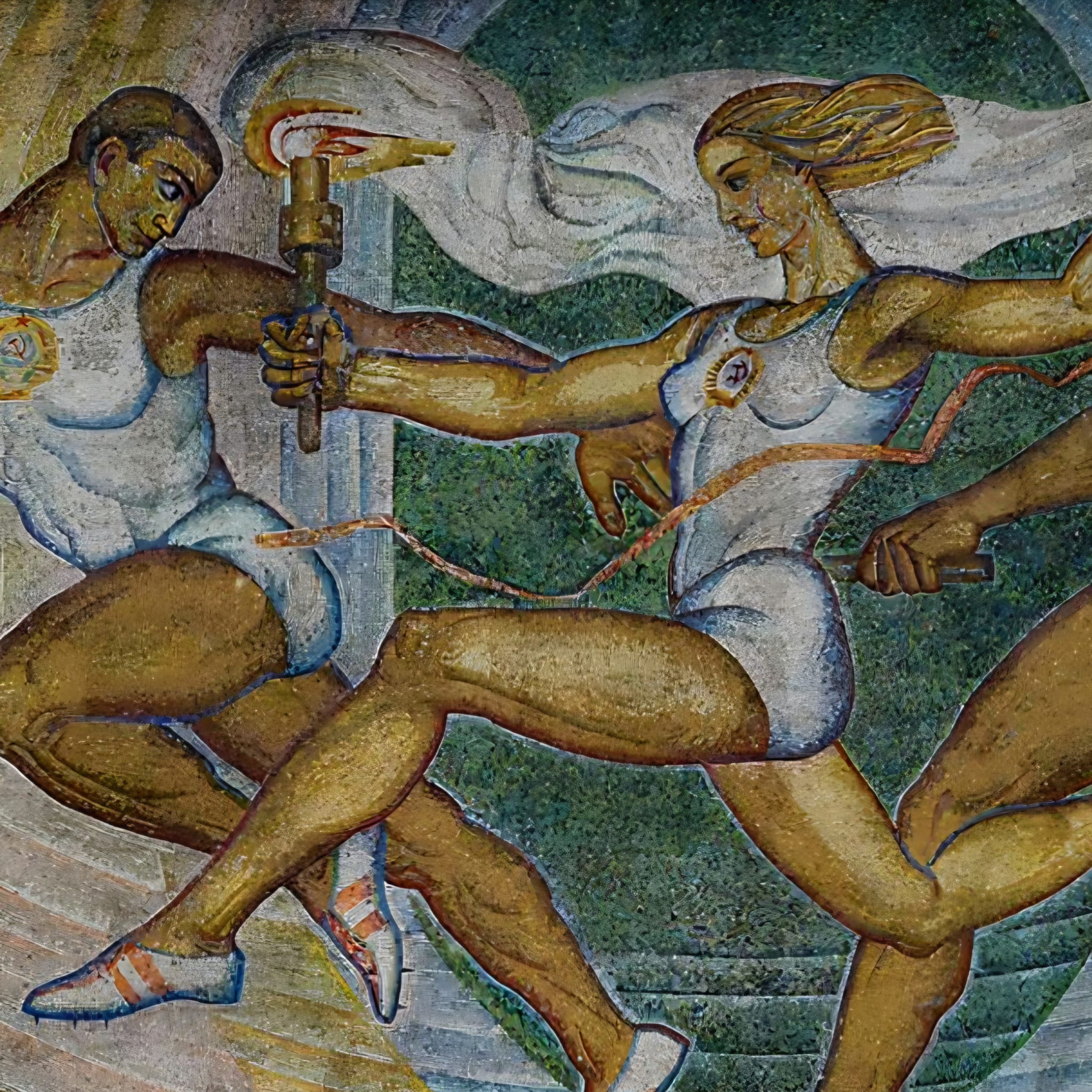 Relay Mosaic: Soviet Sports Propaganda Explained